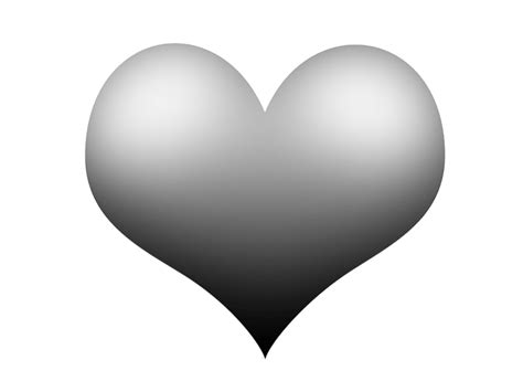Gray White Heart Png White Heart Heart Pictures Heart Symbol