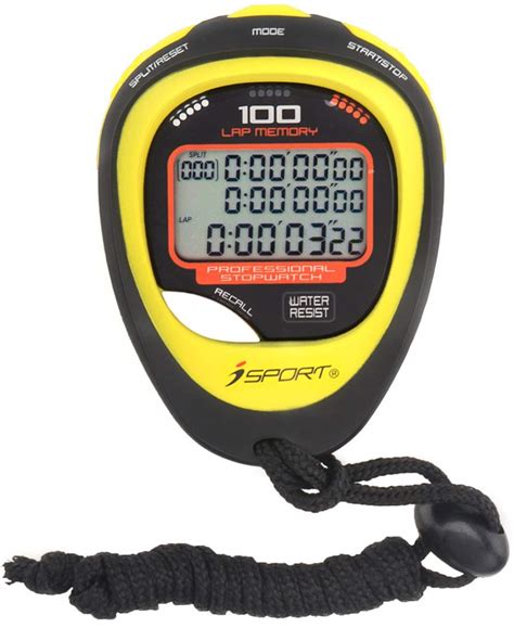 Buy Digital Professional Stopwatch Timer Three Row Display Athletics
