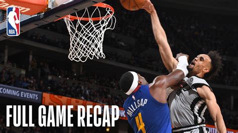 Denver nuggets regular season san antonio spurs. SPURS vs NUGGETS | San Antonio & Denver Go Down To The ...