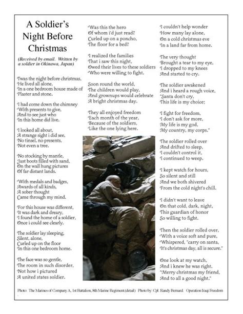 Marine Poem Christmas Night Before