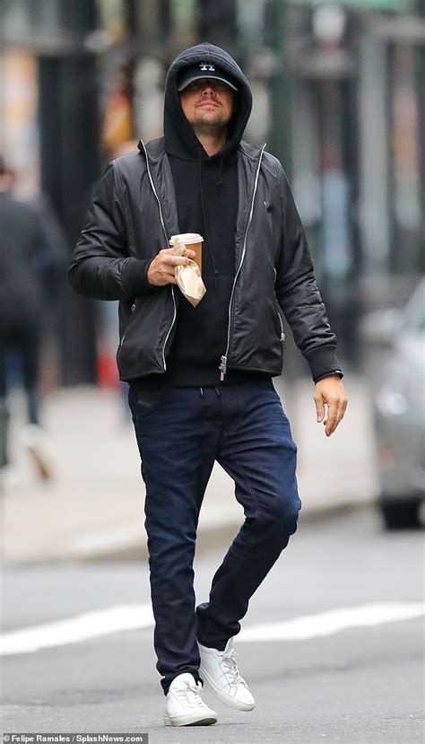 Leonardo Dicaprio Goes Incognito In Hoodie And Baseball Cap As He Steps Out For Coffee Break In