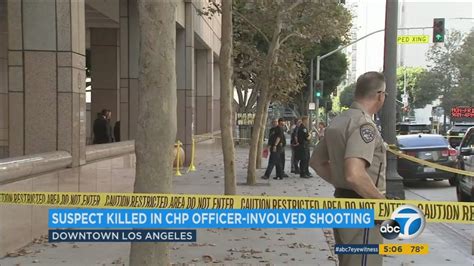Man Shot Dead By Chp After Taking Aggressive Shooting Stance In Dtla