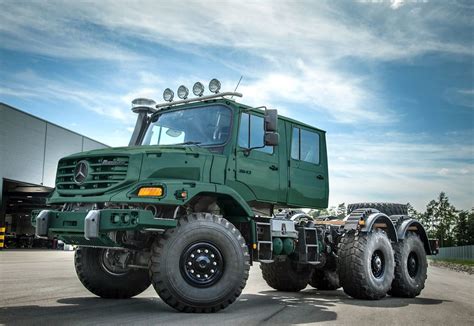 Mercedes Benz Zetros Dual Cab 6x6 Army Green Imc Models 0088