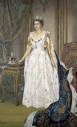 This is a personal account of that momentous day and for the first time ever, the ordinary people of britain were going to be able to watch a monarch's coronation in their own homes. Elizabeth II (b.1926), in Coronation Robes | Art UK