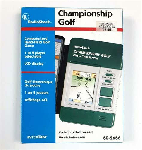 Radio Shack Electronic Handheld Championship Golf Game