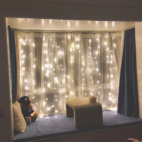 Lighting is everything when it comes to interior design. LED Window Curtain String Lights for Home Decor - Rowe ...