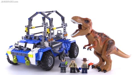 Lego Jurassic World T Rex Tracker Review Set 75918