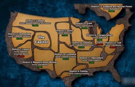 Hunger Games Map Of Panem Maping Resources