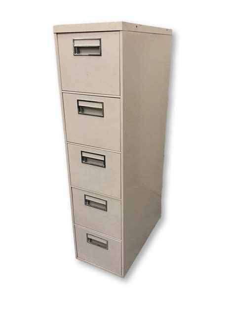 Filing cabinets in metal hirsh. Steelcase Beige 5 Drawer Vertical File Cabinet : Steelcase