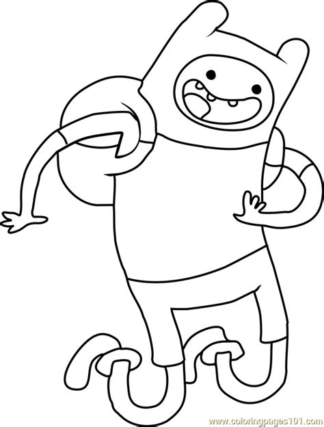 Cartoon Network Adventure Time Finn Pages Coloring Pages