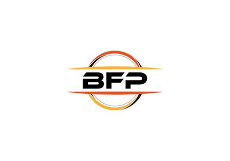 Bfp Letter Royalty Ellipse Shape Logo Bfp Brush Art Logo Bfp Logo For
