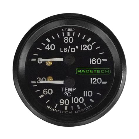 Racetech Dual Oil Pressure 160psi And Oil Temperature Gauge From Merlin