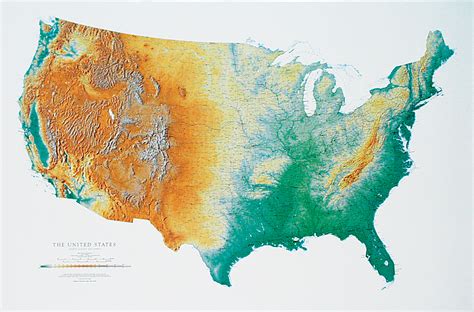 United States Shaded Relief Map Flinn Scientific