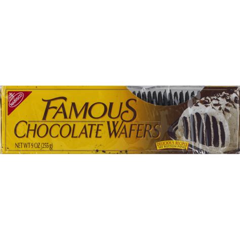 Nabisco Famous Chocolate Wafers Chocolate Cookies 9 Oz Instacart