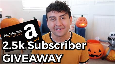 Amazon Gift Card GIVEAWAY Subscriber Giveaway YouTube