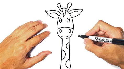 How To Draw A Giraffe For Kids Giraffe Easy Draw Tutorial Youtube