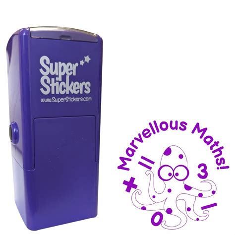 Marvellous Maths Stamper Purple Superstickers