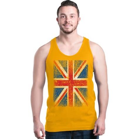 Shop4ever Shop4ever Mens Union Jack British Flag Uk Graphic Tank Top