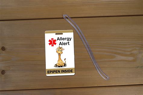 Allergy Alert Luggage Tag Allergy Alert Backpack Tag Peanut Etsy UK