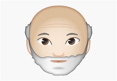Old Man With Beard Emoji Hd Png Download Transparent Png Image Pngitem