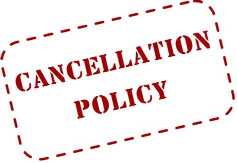 5 Reasons You Must Have A Cancellation Policy And What It Should Say