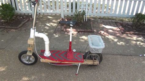 Homemade Motor Scooter With Suspension Youtube