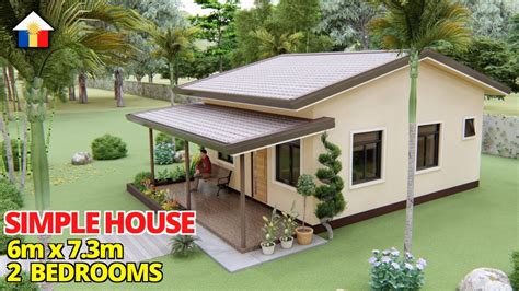 Simple House Design Idea 2 Bedroom Bungalow House Youtube