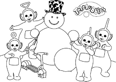 Teletubbies Coloring Pages Coloring Home