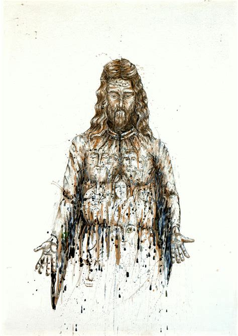 The Faces Of Body Of Jesus Christ Painting By Thomas Lentz Pixels