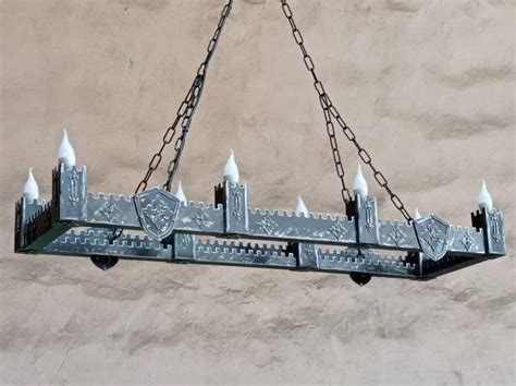 Ancient Chandelier Lighting Large Medieval Iron Chandelier Etsy