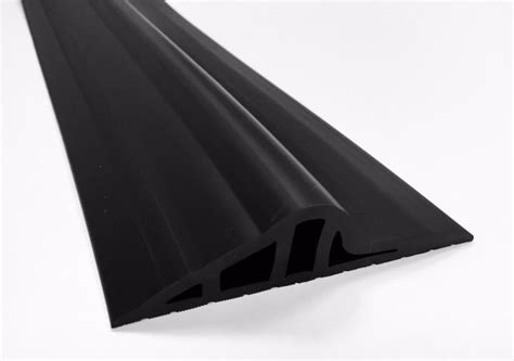 A garage door weatherstripping keeps the temperature maintained and the garage cleaner. 30mm Black Rubber Garage Door Floor Seal | JA Seals