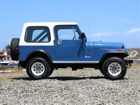 1981 Jeep Cj 7 Montana Blue One California Owner Collector