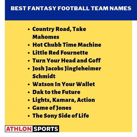 Best Dirty 2020 Fantasy Football Team Names Fan Review Information