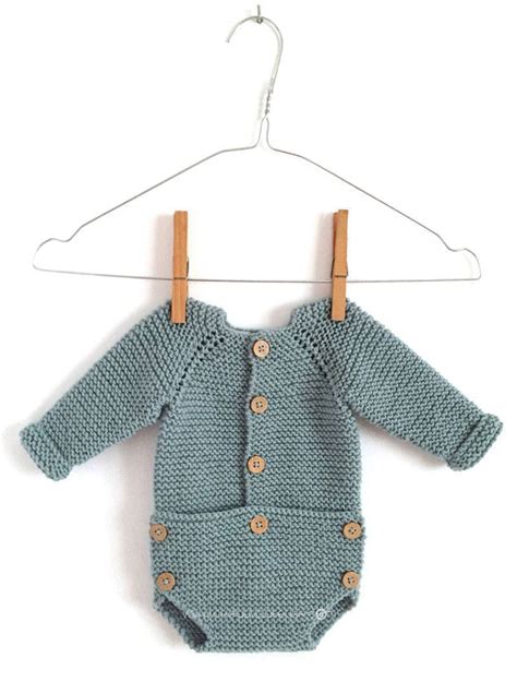 Knitted Onesie Musgo Baby Free Pattern And Tutorial