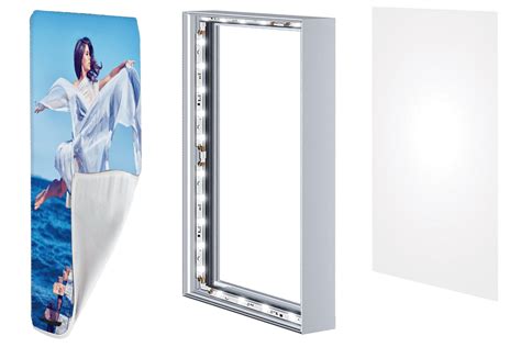 Frameless SEG Lightboxes for Backlit Fabric - 40 VISUALS