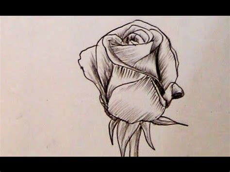 They're easy sketches to draw with the help of this tutorial. How to Draw a Beautiful Rose with Charcoal Pencil - YouTube