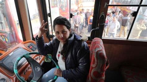 Meet Pooja Devi J K S First Woman Bus Driver Smashing Stereotypes On Her Maiden Trip
