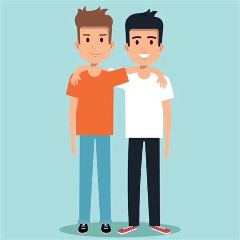 Two Brothers Illustrations Royalty Free Vector Graphics And Clip Art