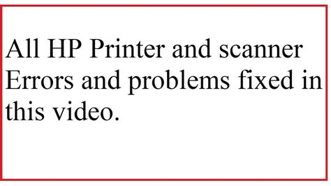 How To Fix Printing And Scanning Problems In Hp Fix Printing Issues