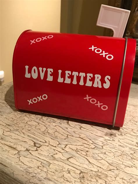 Valentines Day Love Letters Mini Mailbox Home Decor Etsy