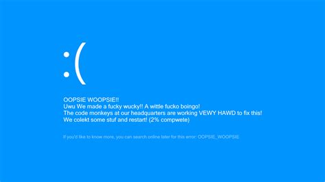 Useful Error Messages On The Windows Blue Screen Rmemes