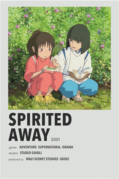 Spirited Away Studio Ghibli Poster Anime Films Anime Printables