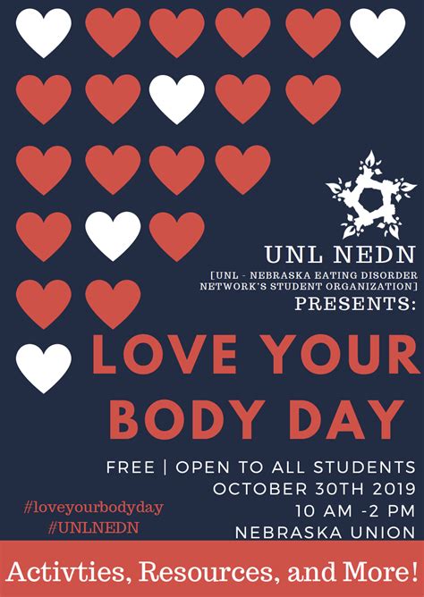 Love Your Body Day Announce University Of Nebraska Lincoln