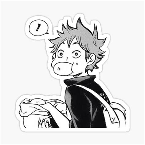 Haikyuu Hinata Shoyo Sticker Sticker For Sale By Kmcnamee Redbubble