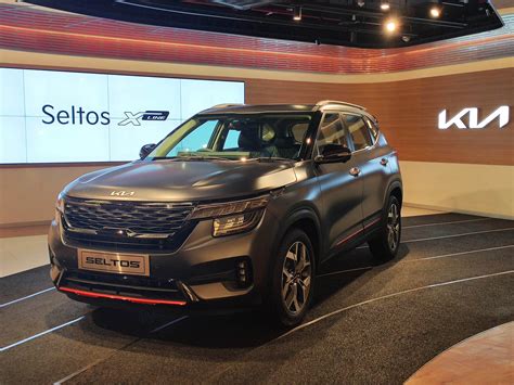 New Kia Seltos X Line Unveiled India Launch Round The Corner