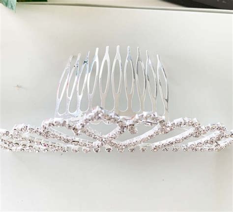 Silver Small Tiara Comb Flower Girl Ballet Etc Wedding Superstore