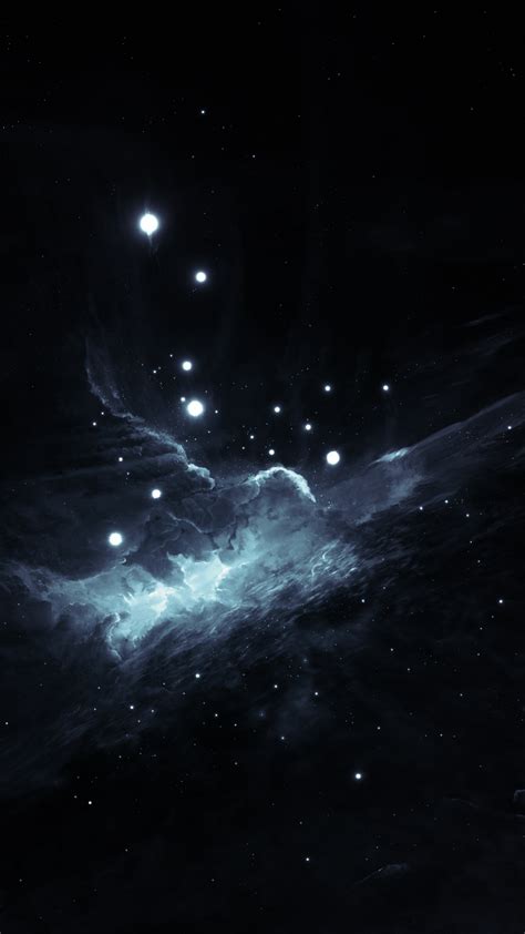 Download 1080x1920 Wallpaper Space Dark Clouds Galaxy