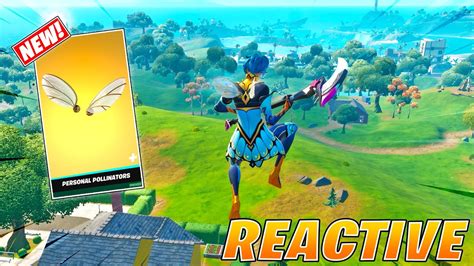 New Reactive Personal Pollinators Back Bling Gameplay Fortnite Youtube