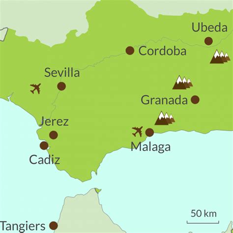 Mapa De Andalucia