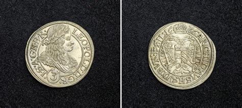 Münze 3 Kreuzer Heiliges Römisches Reich 962 1806 Silber 1666 Leopold